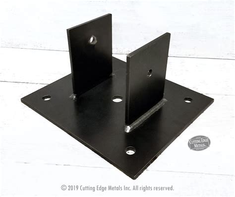 3 metal post brackets|steel post brackets for wood.